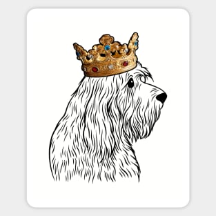 Otterhound Dog King Queen Wearing Crown Sticker